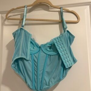 Blue corset